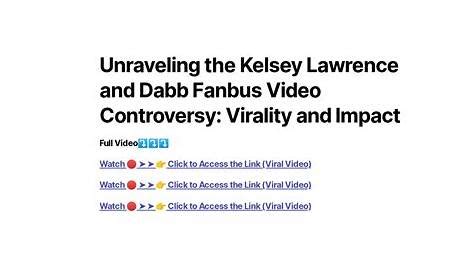 Kelsey Lawrence Leaked Her Video Trending On Social Media。